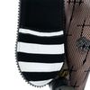 Afbeelding van Cupcake Cult | Zipper Hoody Hypno met zwart-wit gestreepte mouwen en lange oren