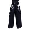 Afbeelding van Heartless | Goth skaterbroek Pixie dust, zwart met witte elfenvleugel 
