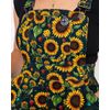 Afbeelding van Rebel Romance | Skater-pinafore jurk met zonnebloemen en lieveheersbeestjes