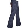 Afbeelding van Chenaski | Ribcord retro broek insignia blauw, wijde pijp