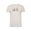 Afbeelding van Green Bomb | T-shirt Bike Enzo, creme wit bio katoen