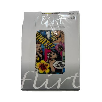Foto van Flirt | Panty met kleurrijke Hawaï comic print