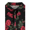Afbeelding van Banned | Vintage blouse Lilly met pof mouwen en romantische rozen