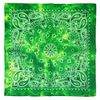 Afbeelding van Zacharia | Bandana met jade-groen paisley acidwash patroon 