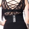 Afbeelding van Vixxsin | Kanten gothic corset riem met veter detail