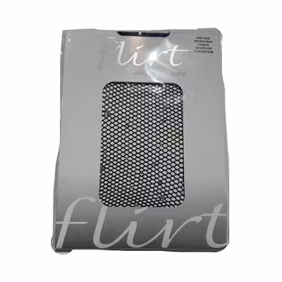 Foto van Flirt | Zwarte gaas panty 1/2 cm met kleine diamantjes