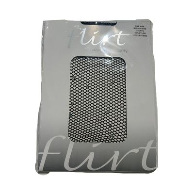 Foto van Flirt | Zwarte gaas panty 1/2 cm met kleine diamantjes