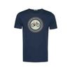 Afbeelding van Green Bomb | T-shirt Bike target, navy blauw bio katoen