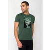 Afbeelding van Green Bomb | T-shirt Nature lakeside, groen bio katoen