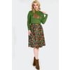 Afbeelding van Voodoo Vixen | Groene jaren '50 trui met ingebreide vintage eekhoorn