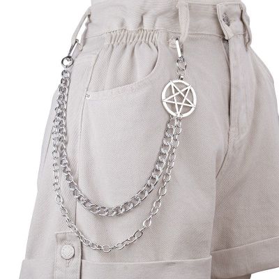Foto van Zacharia | 2 dubbele heupketting met pentagram en clips