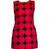 Afbeelding van Chenaski | 70's A-lijn jurk, big polka dots donkerblauw rood