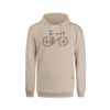 Afbeelding van Green Bomb | Hoodie Bike Knut, latte-creme bio katoen