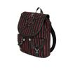Afbeelding van Banned | Rugtas Bloodline Pentagram, zwart met bloedrode strepen en studs