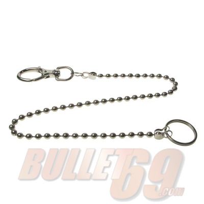 Foto van Bullet69 | Sleutelhanger, metal bolletjes-ketting, 60 cm 