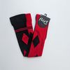 Afbeelding van Flirt | Overknee sokken Harley Quinn split zwart rood ruit
