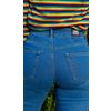 Afbeelding van Run & Fly | Hoge taille jeans jaren 80, stretch wijde pijpen
