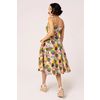 Afbeelding van Hell Bunny | Jaren 50 jurk Benita met tropische print en spaghetti bandjes