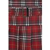 Afbeelding van Banned | Rode schotse tartan mini rok met punky riem en gesp