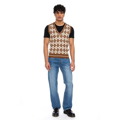 ATO Berlin | Spencer Mirah, bruin en beige retro-patroon
