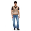 Afbeelding van ATO Berlin | Spencer Mirah, bruin en beige retro-patroon