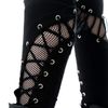 Afbeelding van Heartless | Goth Punk legging Dark Lure met fishnet, oogjes en rijg-lint