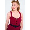 Afbeelding van Voodoo Vixen | Vintage inspired curve, flare dress with heart buckle