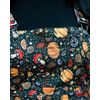 Afbeelding van Rebel Romance | Skater-pinafore jurk met Autumn Woodland herfstprint