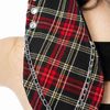 Afbeelding van Cup Cake Cult | Punk muts Bonnie met rode tartan konijnen oren en ketting