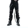 Afbeelding van Chemical Black | Goth-punkbroek Abram met ritsen, gespen en banden