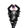 Afbeelding van Cupcake Cult | Zipper-hoody met Bat Doll print vleermuis vleugels en capuchon met oren