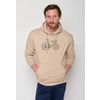 Afbeelding van Green Bomb | Hoodie Bike Knut, latte-creme bio katoen