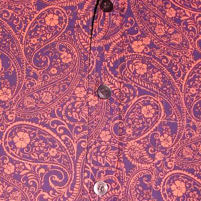 Foto van Chenaski | overhemd Outlined Paisley lilac, rose print