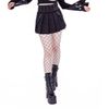 Afbeelding van Vixxsin | Punky plooi-mini rok Lorena met studs en bondage banden met clips