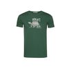 Afbeelding van Green Bomb | T-shirt Turtle walk, bottle green bio katoen