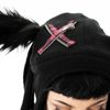 Afbeelding van Cup Cake Cult | Punk muts Bonnie met roze tartan konijnen oren en ketting