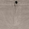 Afbeelding van Chenaski | Ribcord retro broek met stretch en wijde pijpen, licht grijs