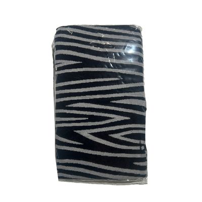 Foto van Flirt | Panty zwart met witte zigzag zebra