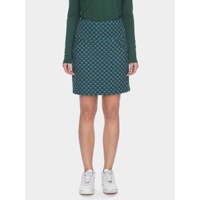 Foto van ATO Berlin | rok Hilly turquoise jacquard, brede tailleband