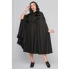Afbeelding van Collectif | Zwarte Cape jas, Enola