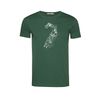 Afbeelding van Green Bomb | T-shirt Bike Rock Jump print, groen bio katoen