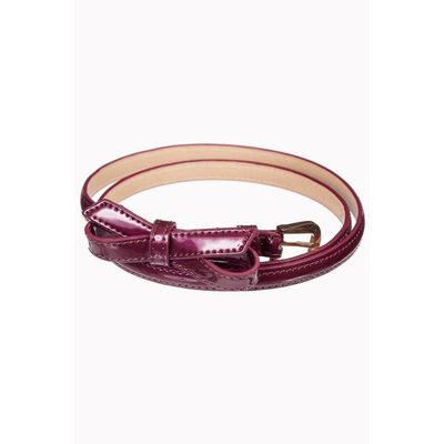 Foto van Banned | Riem Gold Rush, magenta met schuif-strik