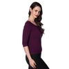 Afbeelding van Banned | Aubergine vintage top Pretty Illusion