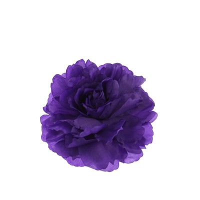 Zacharia | Grote platte paarse roos op haarklip en broche