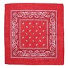 Afbeelding van Zacharia | Bandana rood met wit paisley patroon en sierlijk rand