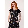 Afbeelding van Hell Bunny | Ruimvallende Dungarees Solaris met manen en sterren