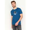 Afbeelding van Green Bomb | T-shirt penguin surf, blauw bio katoen