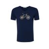 Afbeelding van Green Bomb | T-shirt navy Bike Easy, bio katoen
