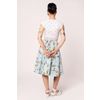 Afbeelding van Hell Bunny | Jaren 50 rok Beatrix blauw met hertjes en konijntjes