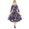 Afbeelding van Hearts & Roses | Faye swing jurk met paars aquarel bloemmotief
